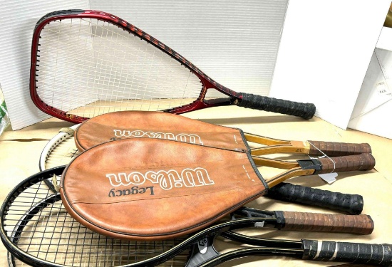 Six Tennis Rackets