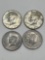 Half Dollar, 1967, 1968, 1971, 1972 (4 Total)