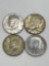 Half Dollar, 1967,1968 D, 1971,1974(4 Total)