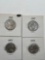 Nickel, 1939,1940,1941,1942, (4 Total)