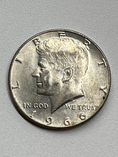 Half Dollar, 1966, AU