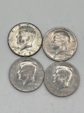 Half Dollar, 1967, 1971, 1974, 1979, (4 Total )