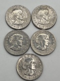 Dollar, SBA, 2-1979 D, 3-1979 P, UNC, (3 Total)