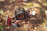 Homemade hand cart with engine