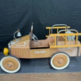 American Retro Pedal Powered Fire Truck