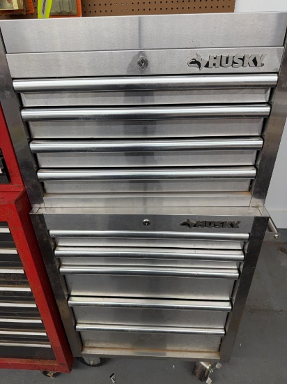 Husky Tool Boxes, (on casters), 55" TALL