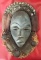 Antique Ivory Coast African Tribal Mask 14x10