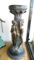 Houdon Antique Signed Large Bronze Pedestal 80-lbs