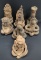 Pre Colombian Figurines ht 6.75-4.25 inches ea, 1-lb ea