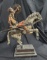 Salvador Dali Don Quixote Papier Mache Sculpture 4.5-lbs, 20x16x7 inches