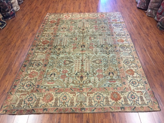 Antique Rug Hand Woven Persian Tabriz (Free Fedx) #4832