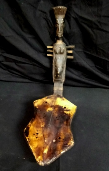 20th Cty Music Instrument of the African Mangbetu People (Democratic Republic of Congo) 23x14x6.5",