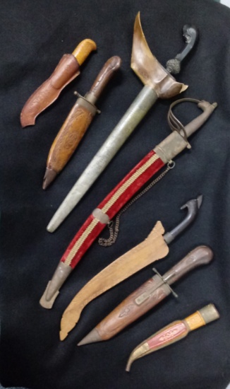 Old Dagger Collection (6 total) L: 21-9" ea