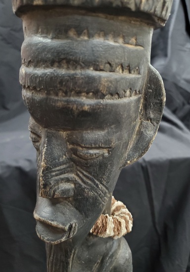 Old Fertility Statue (Liberia/Cameroon Region) 40x5x5 inches, 5-lbs