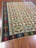 Antique Rug Hand Woven Bulgarian (Free Fedx) #1644