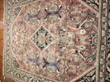 Antique Rug Hand Woven Persian Mahal (Free Fedx) #2510