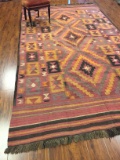 Antique Rug Hand Woven Afghani #911 (Free Fedx)