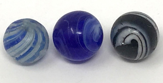 Vintage slag and glass marbles