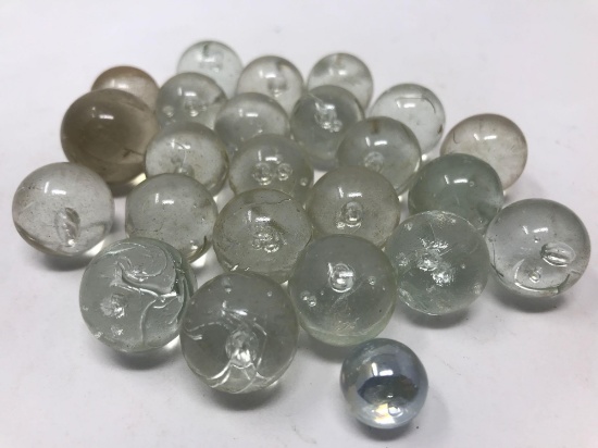 Clear glass marbles