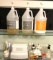 Spa oils and pedicure tools and lotions.