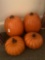 Four Faux Pumpkins for decorating