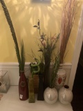 Decorative Vases and Grasses.