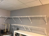 Three Wall Mount Wire Shelves.