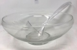 Punch Bowl with Ladle, Heritage Pattern by Princess House.