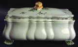 Centerpiece W/Floral Arranger & Lid Vintage Garden by PRINCESS HOUSE