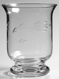 Two Crystal Hurricane Votive Holders, Heritage by PRINCESS HOUSE