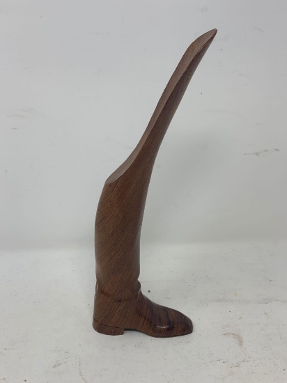 Wooden Equestrian Boot Shaped Shoe Horn