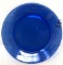Eight Princess House Heritage Blue Crystal Plates-Luncheon #650, Qty. 8.