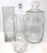 Princess House Heritage Assorted Vases and Candy Jar with Lid