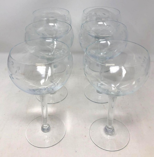 Princess House Heritage, Crystal Cocktail Glasses, 6 pieces.