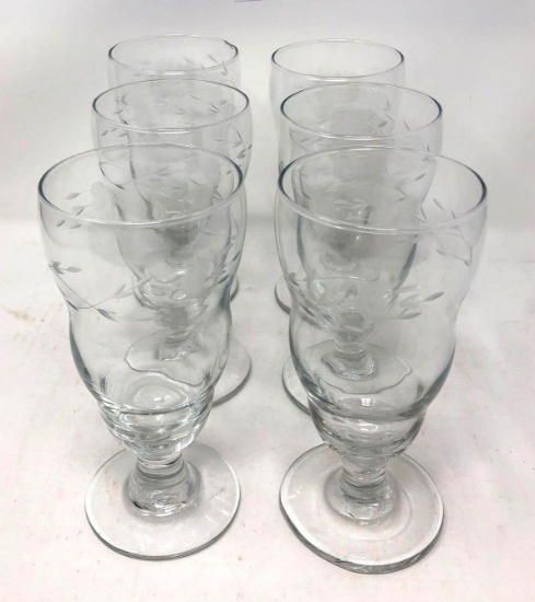 Princess House Heritage, Sundae Glasses, Qty. 6