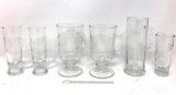 Princess House Heritage, Crystal Mugs and Glasses, stirrer.