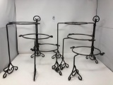 Two Metal Stands for 3 Step Metal Buffet Stand Fantasia by PRINCESS HOUSE
