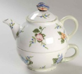 Individual Teapot & Lid with Cup Vintage Garden by PRINCESS HOUSE, #1402, NIB