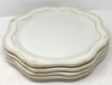 Princess House Pavillion Plates. Qty. 4.