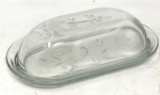 Princess House Heritage Butter Dish with lid, 2 piece.