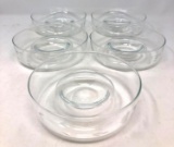 Princess House Heritage Personal Chip and Dip Bowls, Qty. 5.