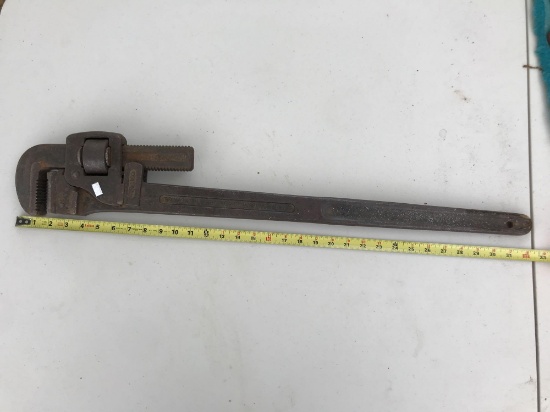 Large Vintage Antique Pipe Wrench, TRIMO.