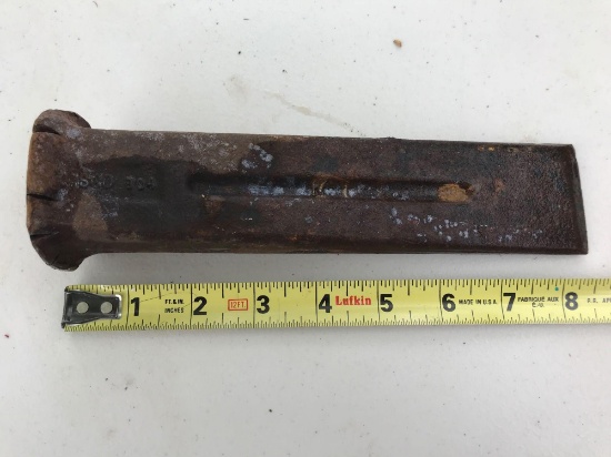 Vintage Iron Hand Log Splitter, Rustic.