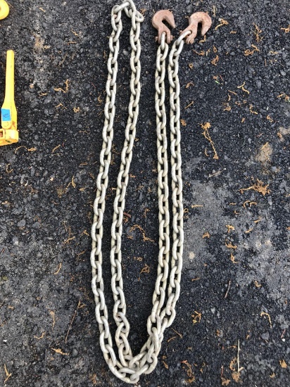 Heavy, Tow or Load Securement Chain, Double Hooks.