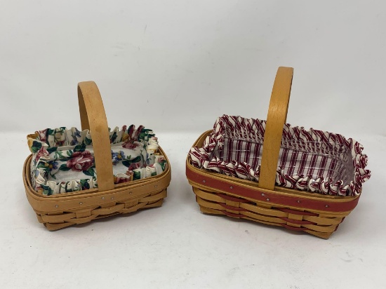 Longaberger Baskets, Qty. 2, 1996 & 1998.