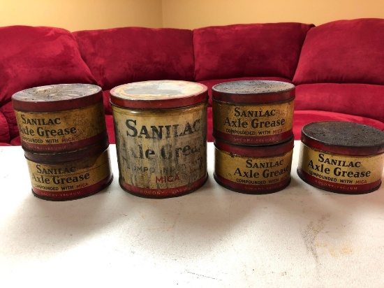 Vintage Advertising: Sanilac Axle Grease Tins