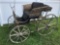 Antique Horse Drawn Carriage: Lady's Wicker Phaeton with Groom Seat