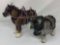 Vintage Draft Horse Figurines with Harness.