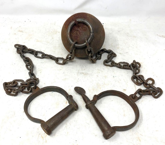 Early Reproduction Ball and Chain Shackles