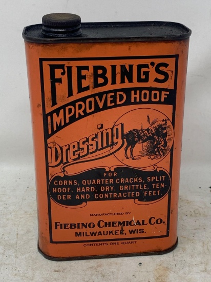 Antique Vintage Advertising Can, Horse Hoof Dressing